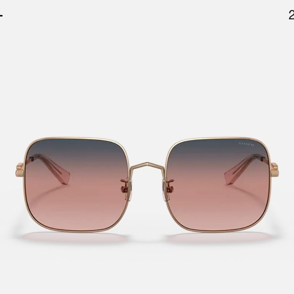 Coach Pink and Gold Sunglasses - Picture 3 of 9